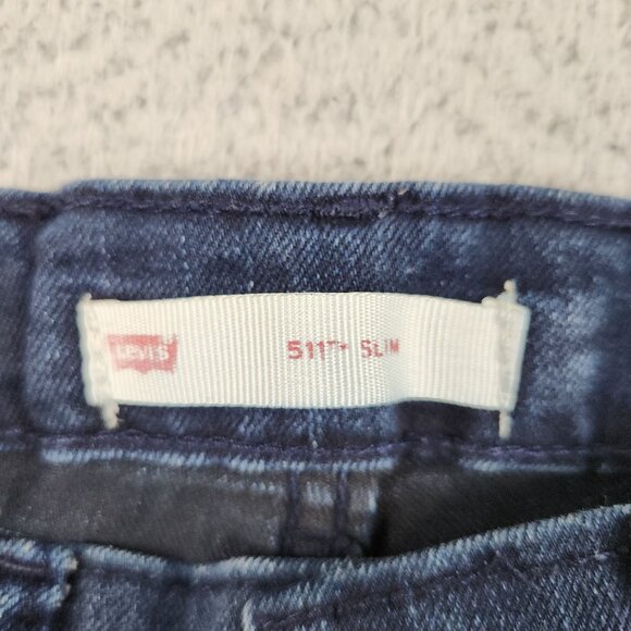 Levis 511 Jeans Boys 5 Reg Blue Slim Fit Stretch Modern Denim Classic American - Picture 8 of 11